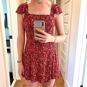 Red floral Princess Polly mini dress